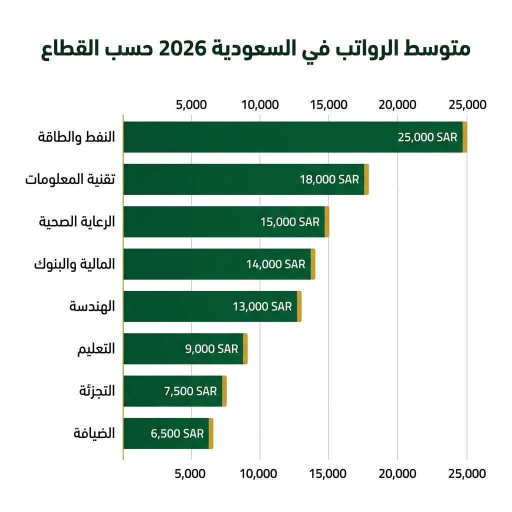 متوسط الرواتب في السعودية 2026