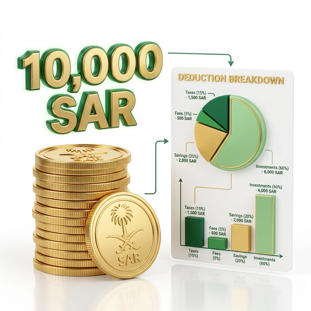 كم يخصم من 10000