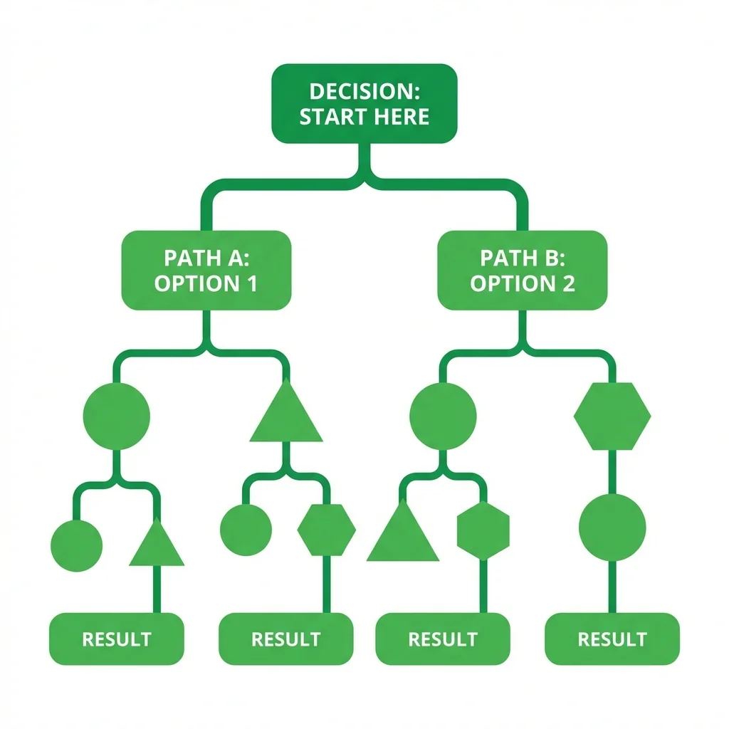 شجرة قرار تحديد النسبة